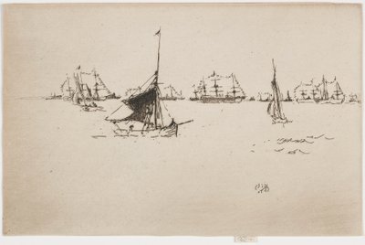 Majestelerinin Filosu: Akşam, 1887. by James Abbott McNeill Whistler