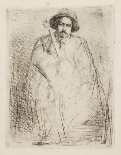 J. Becquet, Heykeltıraş, 1859. by James Abbott McNeill Whistler
