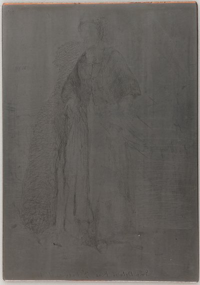 La Mere Gerard. Doğadan On İki Gravürden Biri, 1857-1858. by James Abbott McNeill Whistler