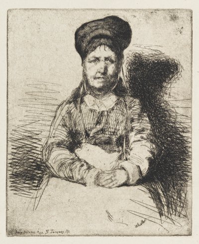 La Retameuse, 1858. by James Abbott McNeill Whistler