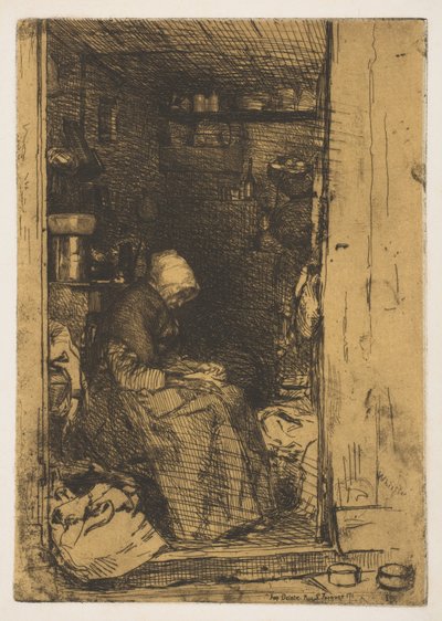 Eski Raggedy, 1858. by James Abbott McNeill Whistler