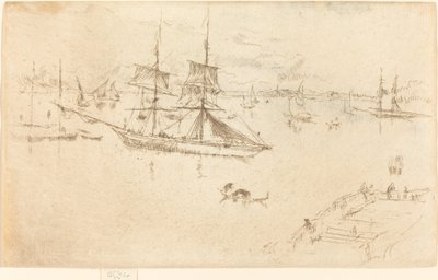 Lagün: Öğlen, 18791880. by James Abbott McNeill Whistler