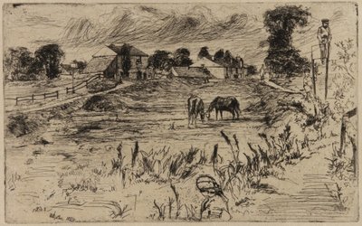 Atlı Manzara, 1859. by James Abbott McNeill Whistler