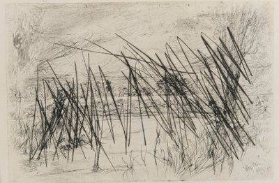 Bir Balıkçı ile Manzara, 1861. by James Abbott McNeill Whistler
