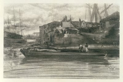 Limehouse, 1878 (lithotint) by James Abbott McNeill Whistler