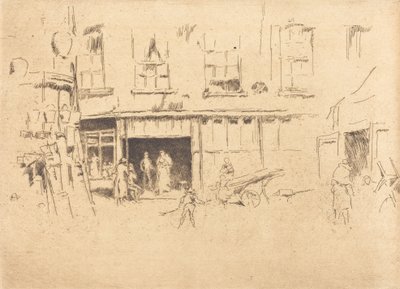 Küçük Mahkeme, c. 18801881. by James Abbott McNeill Whistler