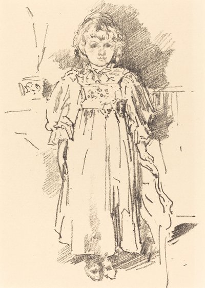 Küçük Evelyn, 1896. by James Abbott McNeill Whistler