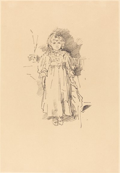 Küçük Evelyn, 1896. by James Abbott McNeill Whistler