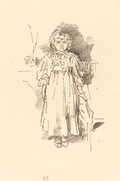 Küçük Evelyn, 1896. by James Abbott McNeill Whistler