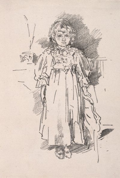 Küçük Evelyn, 1896. by James Abbott McNeill Whistler