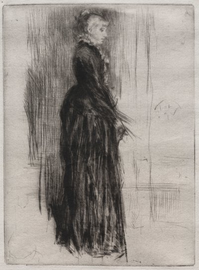 Küçük Kadife Elbise. by James Abbott McNeill Whistler