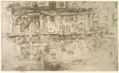 Uzun Ev, Dyers, Amsterdam, 1889 by James Abbott McNeill Whistler