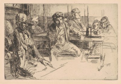 Longshoreman, 1859 (sert kağıt üzerinde dağlama ve kuru nokta) by James Abbott McNeill Whistler