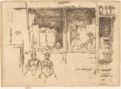 Kavun Dükkanı, Hounsditch, c. 18861888. by James Abbott McNeill Whistler