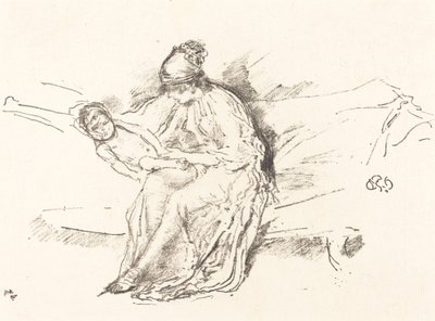 Anne ve Çocuk, No. 4, 18911895. by James Abbott McNeill Whistler