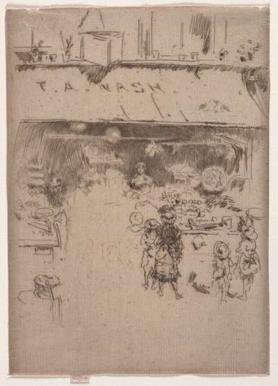 Nashs Meyve Dükkanı. by James Abbott McNeill Whistler