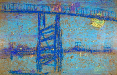 Gece: Battersea Köprüsü, 1872-1873 by James Abbott McNeill Whistler