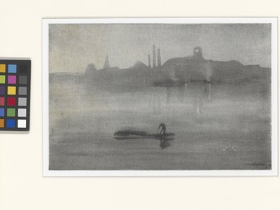 Nocturne: Battersea'deki Thames (lithotint) by James Abbott McNeill Whistler