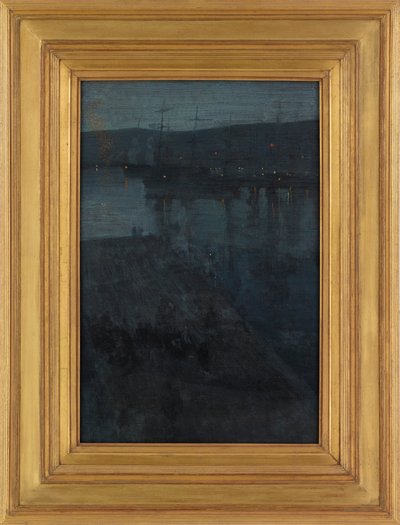 Mavi ve Altın Gece: Valparaiso, 1866-ca. 1874. by James Abbott McNeill Whistler