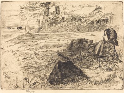 Hemşire ve Çocuk, 1859. by James Abbott McNeill Whistler