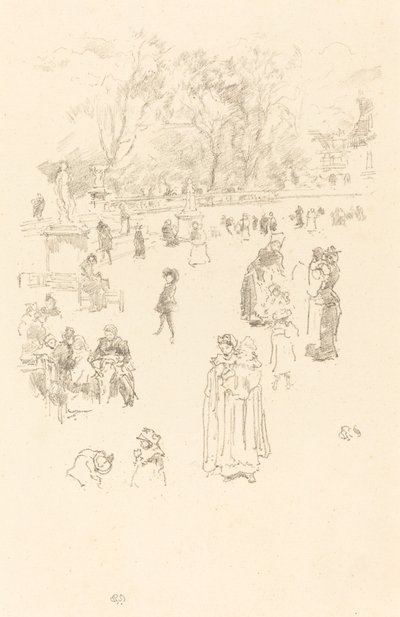 Nursemaids: Lüksemburg Maids, 1894. by James Abbott McNeill Whistler