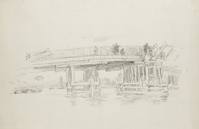 Eski Battersea Köprüsü, 1879, 1887 yayınlandı by James Abbott McNeill Whistler