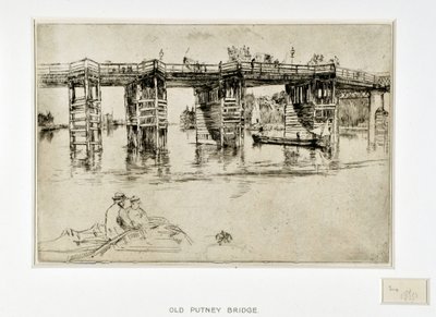 Eski Putney Köprüsü by James Abbott McNeill Whistler