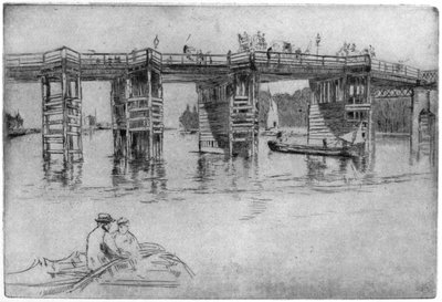 Eski Putney Köprüsü, 1879 1904. by James Abbott McNeill Whistler