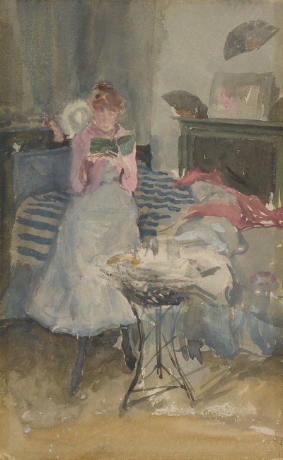 Pembe Not - Roman, 1883-1884. by James Abbott McNeill Whistler