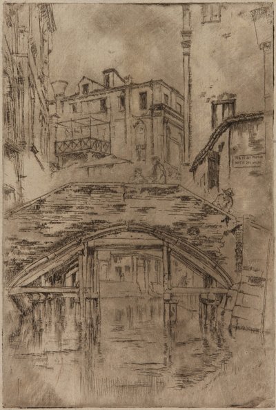 Piovan Köprüsü, 1879-1880. by James Abbott McNeill Whistler