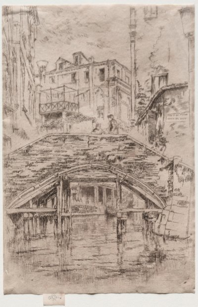 Piovan Köprüsü, 1886. by James Abbott McNeill Whistler