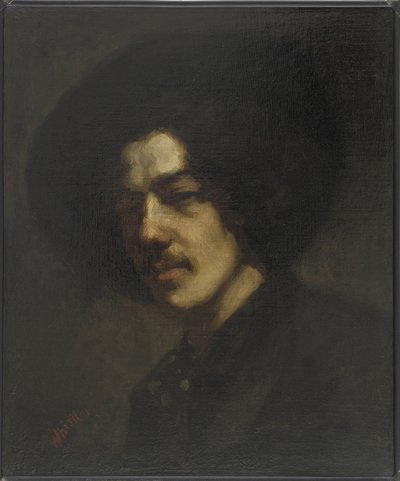 Şapkalı Whistler Portresi, 1857-59 by James Abbott McNeill Whistler