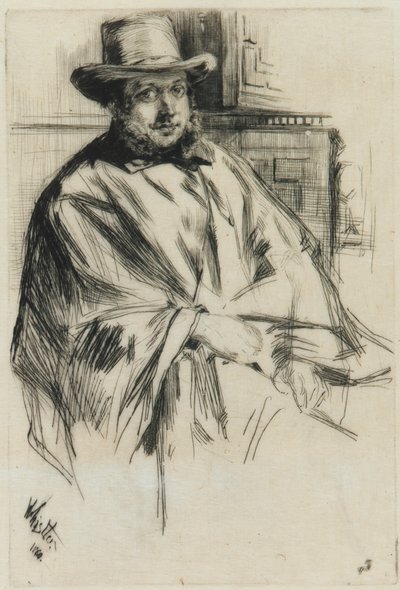 Bir adamın portresi, 1860. by James Abbott McNeill Whistler