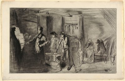Baskı, Forge, Thames ve diğer konulardaki Gravürler serisinden, 1861 by James Abbott McNeill Whistler