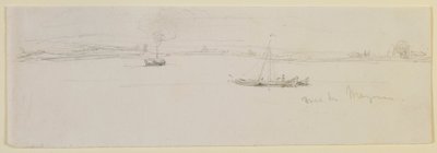 Mainz yakınlarında, 1858. by James Abbott McNeill Whistler