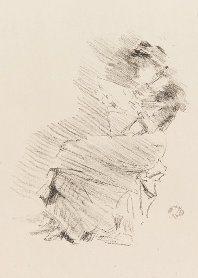 Okuma, 1879 ve 1887. by James Abbott McNeill Whistler