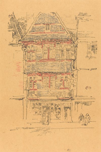 Kızıl Ev, Paimpol, 1893. by James Abbott McNeill Whistler