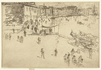 Riva del Sciavoni Riva, nr. 2 Yirmi altı gravür seti (seri başlığı) by James Abbott McNeill Whistler