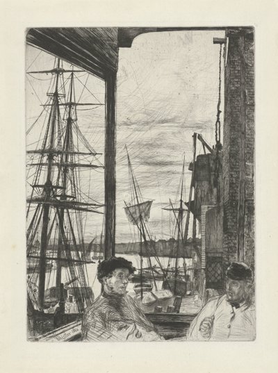 Rotherhithe Thames ve diğer konulardaki sahnelerin on altı gravürü (seri başlığı) by James Abbott McNeill Whistler