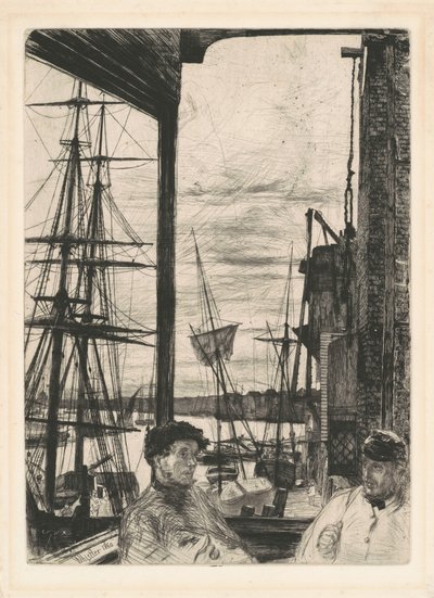 Rotherhithe, 1860. by James Abbott McNeill Whistler