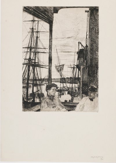 Rotherhithe, 1860. by James Abbott McNeill Whistler