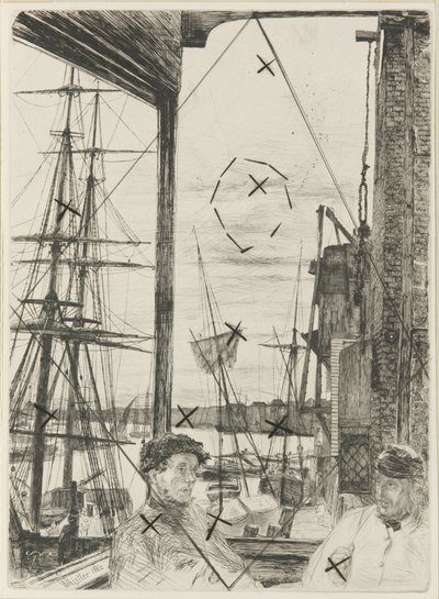 Rotherhithe, 1860. by James Abbott McNeill Whistler