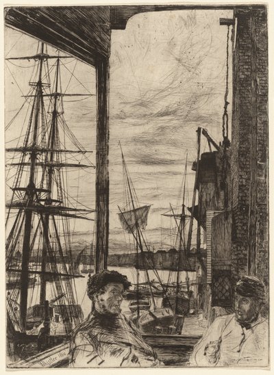 Rotherhithe, 1860. by James Abbott McNeill Whistler