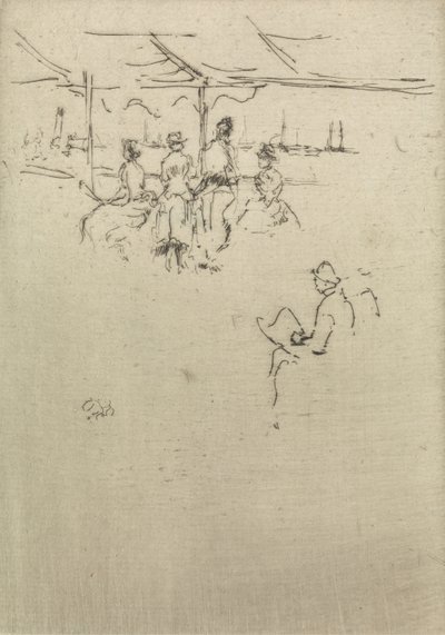 Ryde İskelesi, The Naval Review, 1887 başlıklı on iki gravürden by James Abbott McNeill Whistler