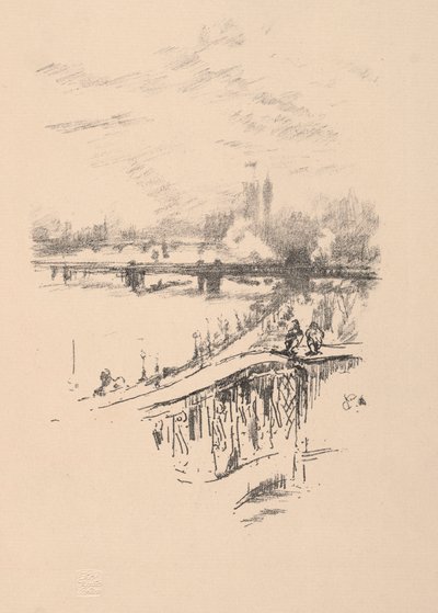 Savoy Güvercinleri. by James Abbott McNeill Whistler
