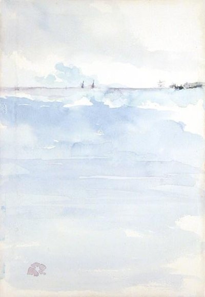 Deniz manzarası (kağıt üzerine sulu boya) by James Abbott McNeill Whistler