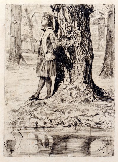 Bir Ağacın Altında Duran Seymour by James Abbott McNeill Whistler