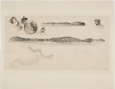 Sahil Etüt Plakası Eskizleri by James Abbott McNeill Whistler