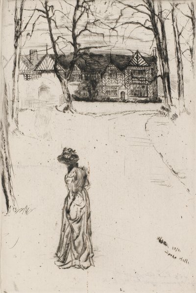 Speke Salonu: Cadde, 1870. by James Abbott McNeill Whistler