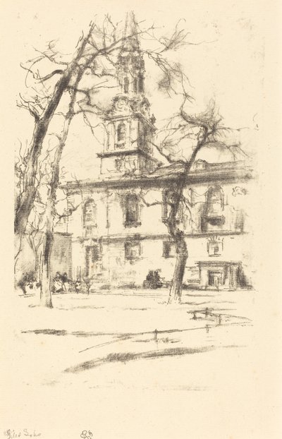 St. Giles-in-the-Fields, 1896. by James Abbott McNeill Whistler